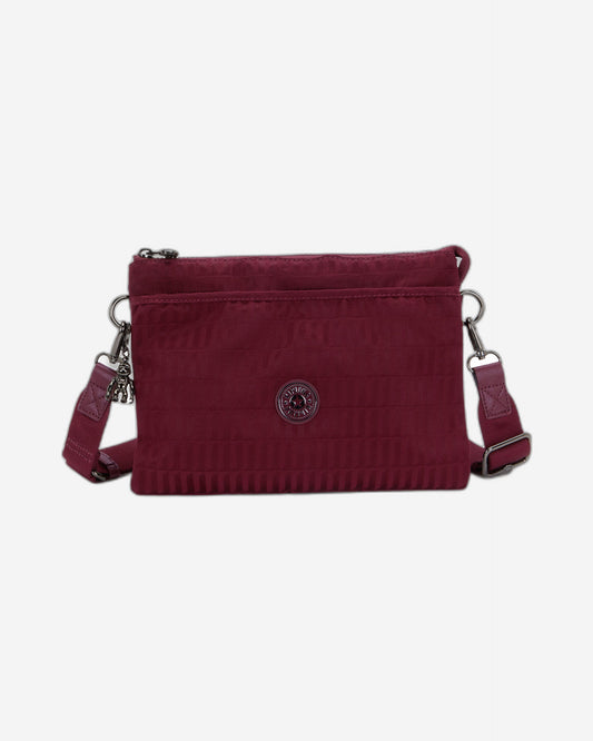 حقيبة Kipling Riri L Maroon Tile Jq متوسطة الحجم (مع حزام كتف قابل للإزالة) I5954-9HX