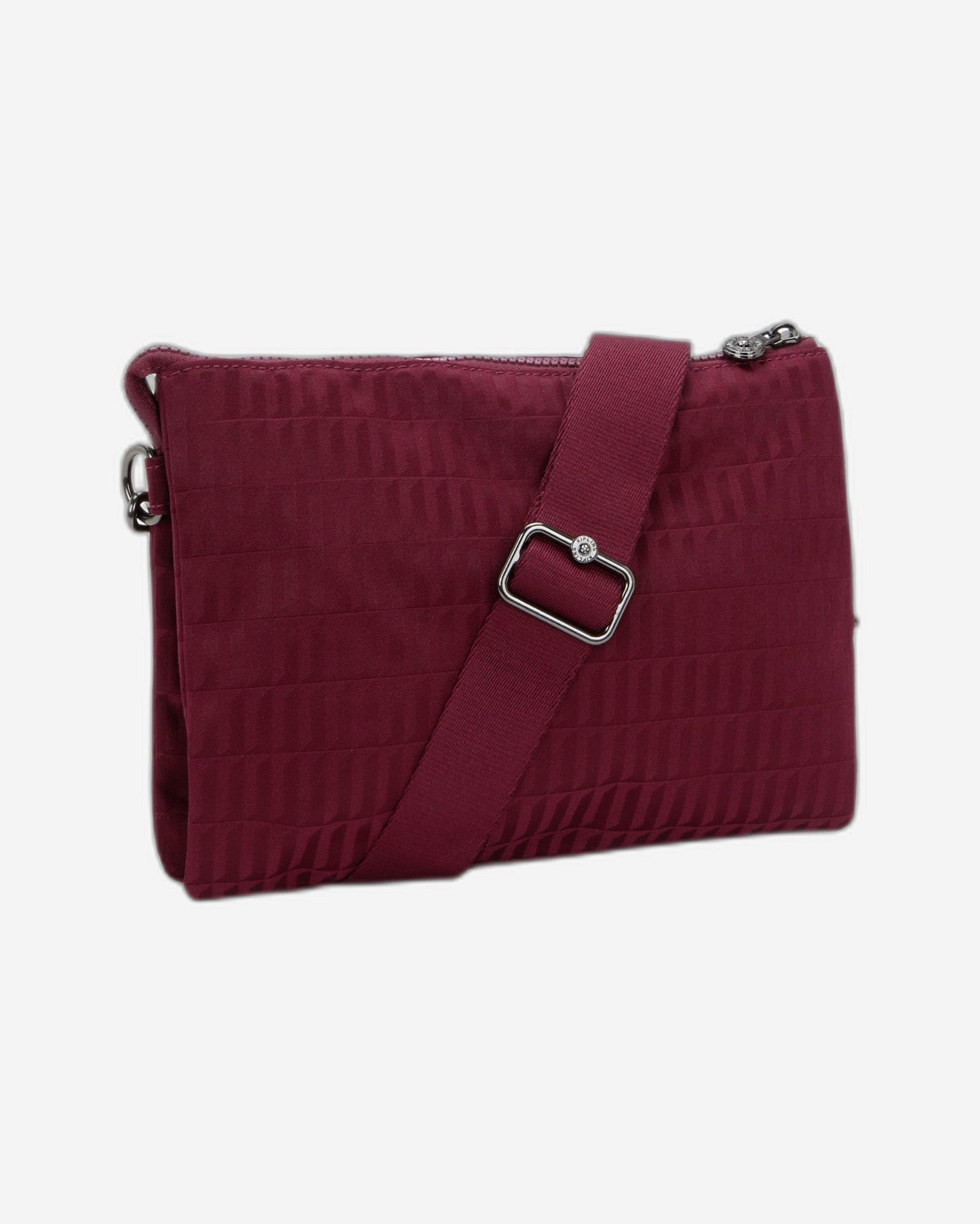 حقيبة Kipling Riri L Maroon Tile Jq متوسطة الحجم (مع حزام كتف قابل للإزالة) I5954-9HX