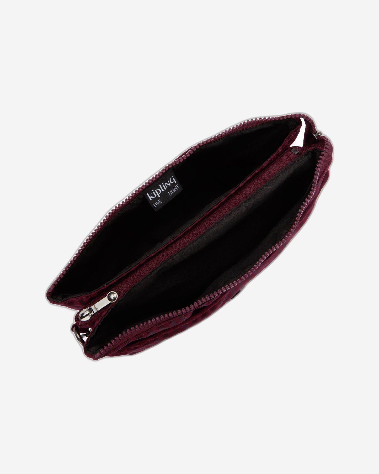 حقيبة Kipling Riri L Maroon Tile Jq متوسطة الحجم (مع حزام كتف قابل للإزالة) I5954-9HX