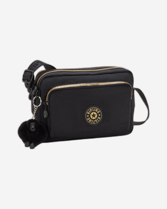 حقيبة كتف متوسطة الحجم Kipling Abanu M Zip Glorious Gold I5986-1BG