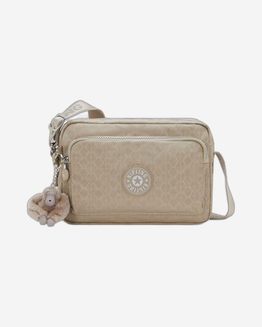 حقيبة كتف متوسطة الحجم Kipling Abanu M Zip Glorious Be Sil I5986-42N