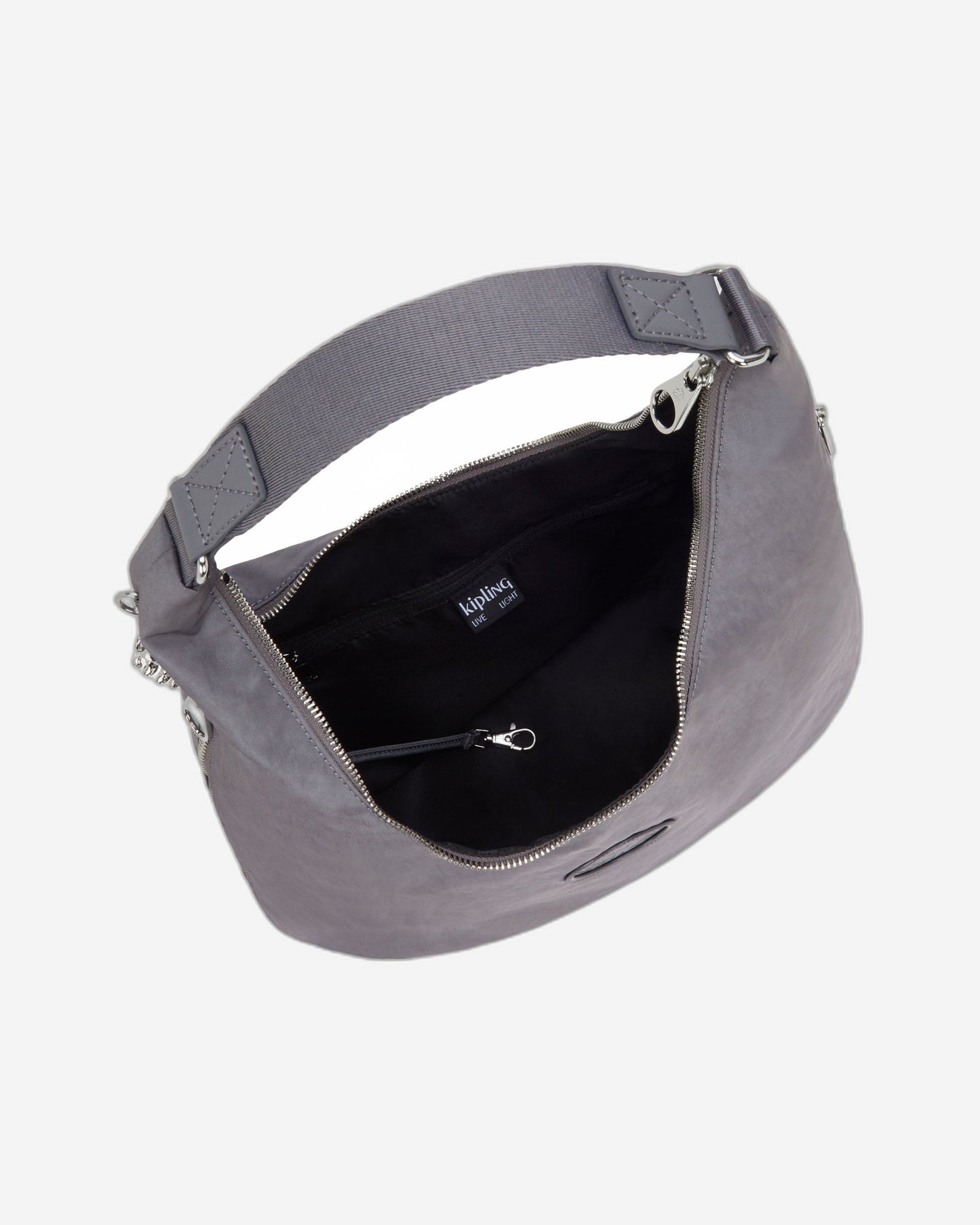حقيبة كتف متوسطة الحجم من Kipling Eanna Zip Grey Spice I6031-4GV
