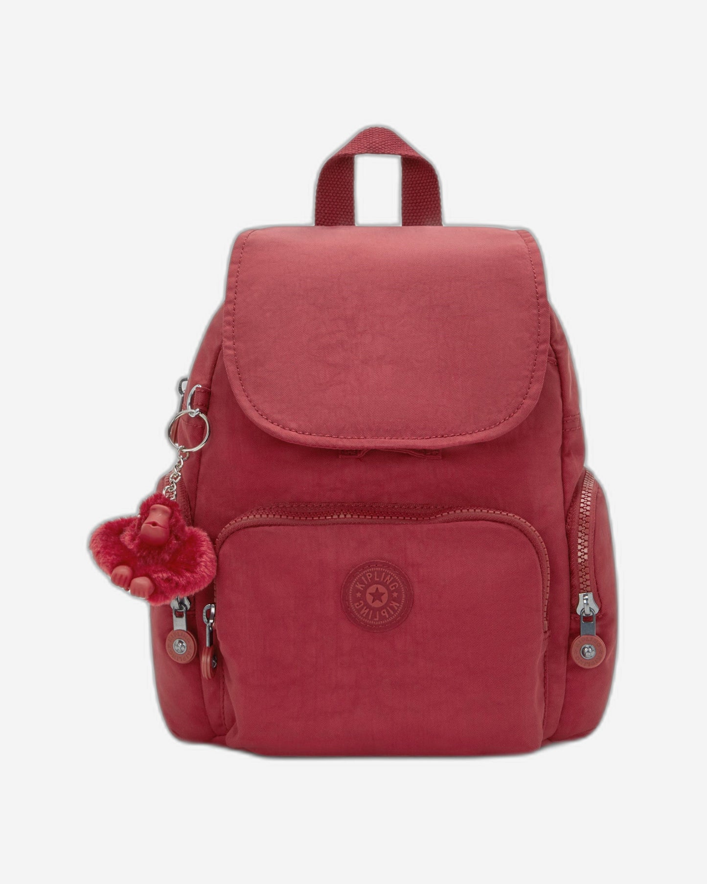 حقيبة ظهر Kipling City Zip Mini Funky Red صغيرة الحجم I6046-4SS