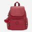 حقيبة ظهر Kipling City Zip Mini Funky Red صغيرة الحجم I6046-4SS