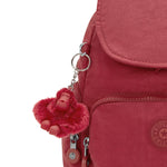 حقيبة ظهر Kipling City Zip Mini Funky Red صغيرة الحجم I6046-4SS