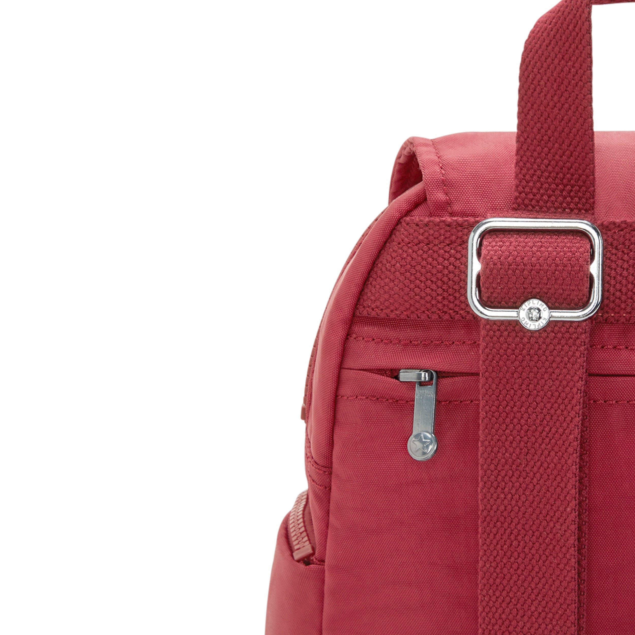 حقيبة ظهر Kipling City Zip Mini Funky Red صغيرة الحجم I6046-4SS