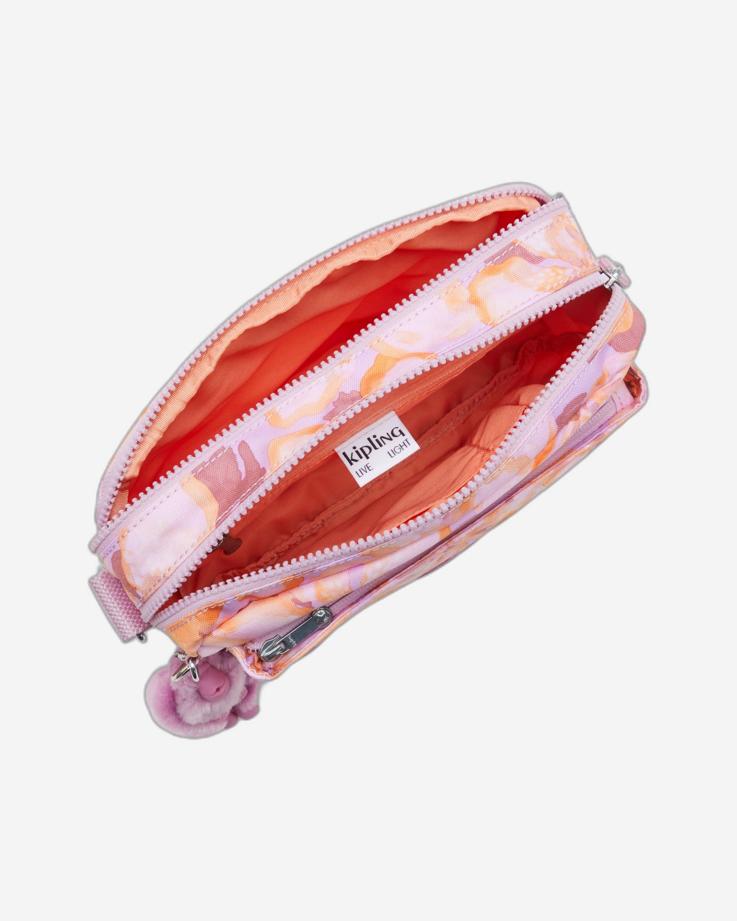 حقيبة كتف متوسطة الحجم من كيبلينج أبانو إم بلون زهري فاتح C2I6237-ES4