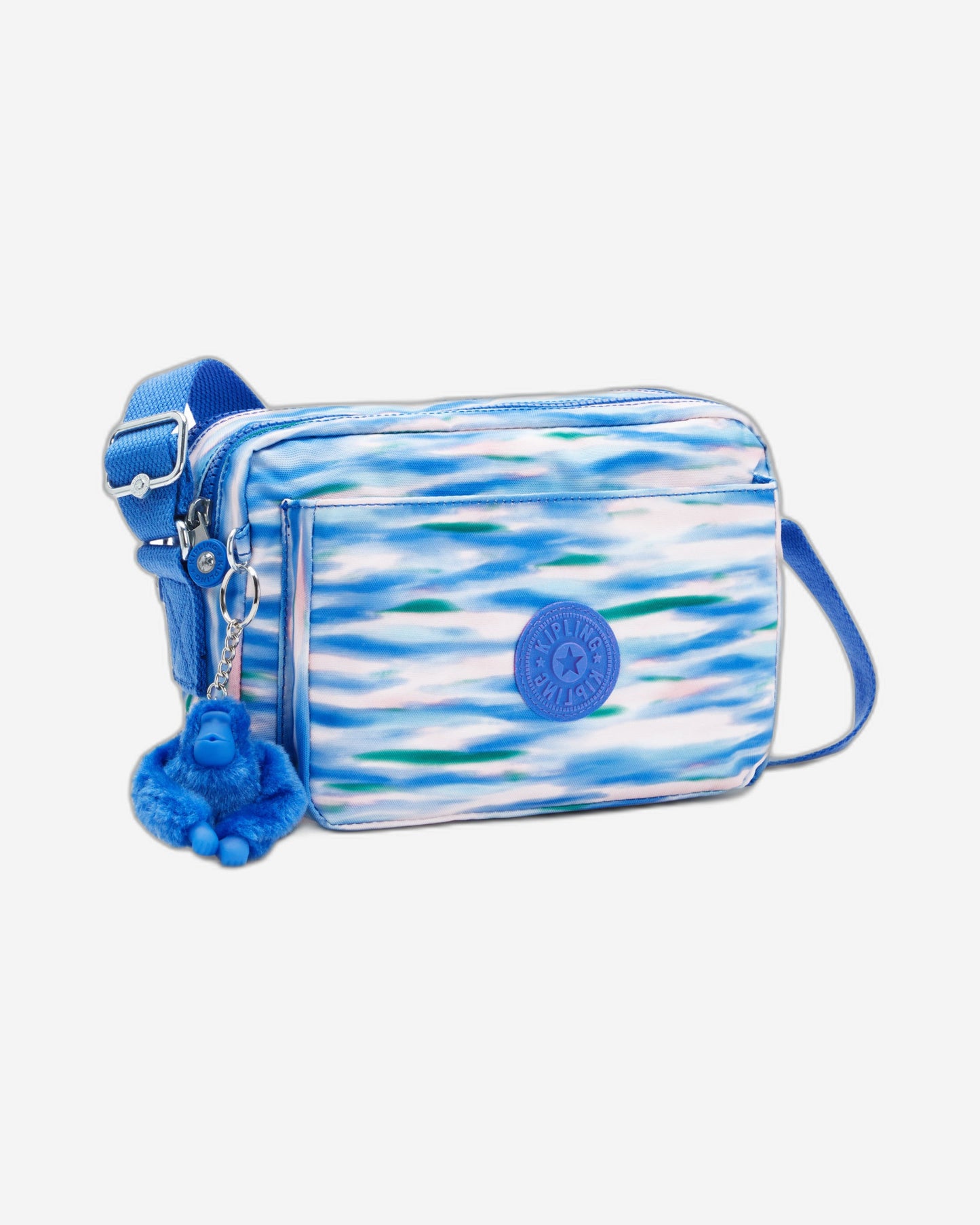 حقيبة كتف متوسطة الحجم من كيبلينج أبانو إم، زرقاء مخففة، C2I6237-TX9