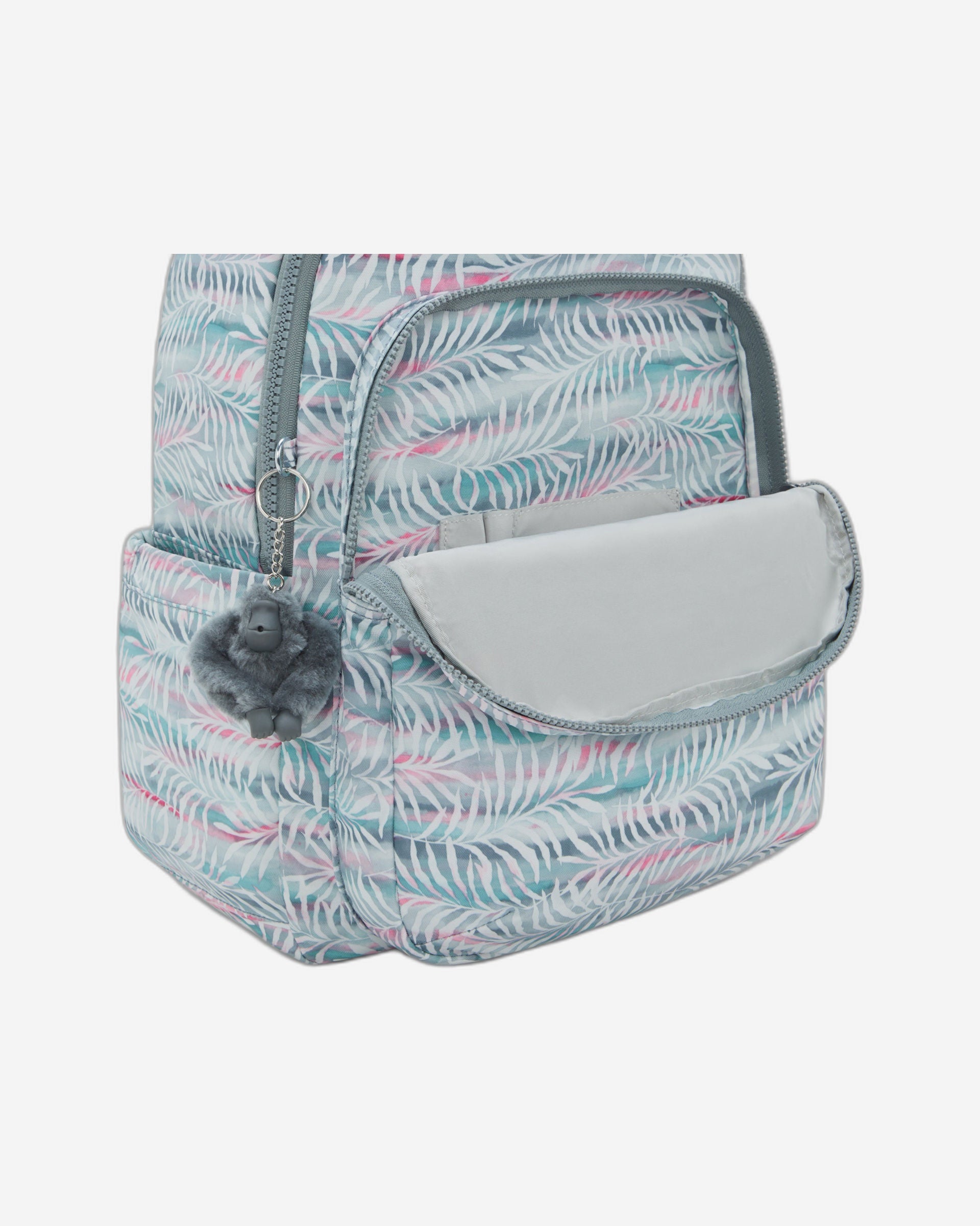 حقيبة ظهر كيبلينج سيول بنقشة أوراق النخيل الكبيرة I6269-3QN