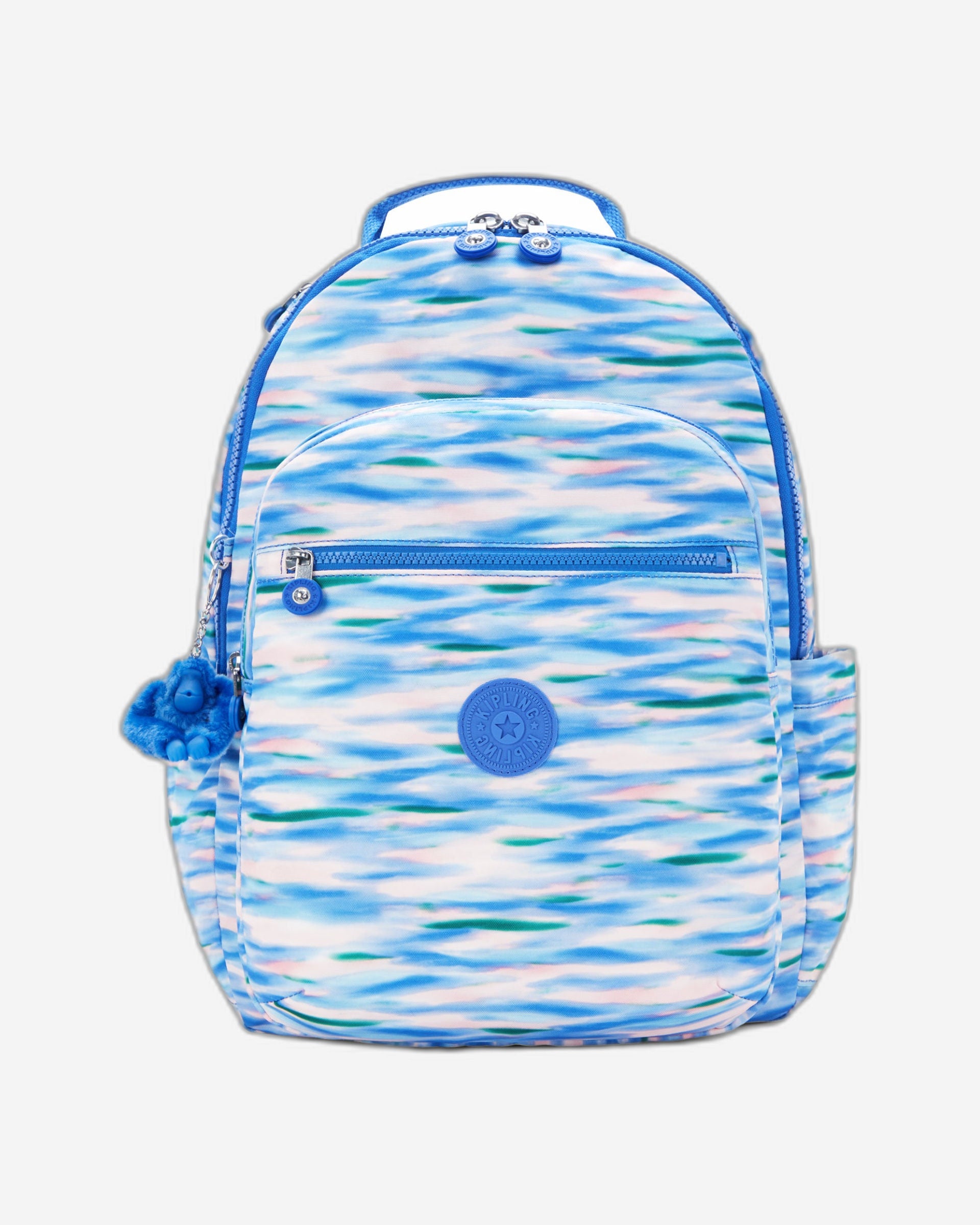 حقيبة ظهر كيبلينج سيول زرقاء مخففة كبيرة C2I6269-TX9