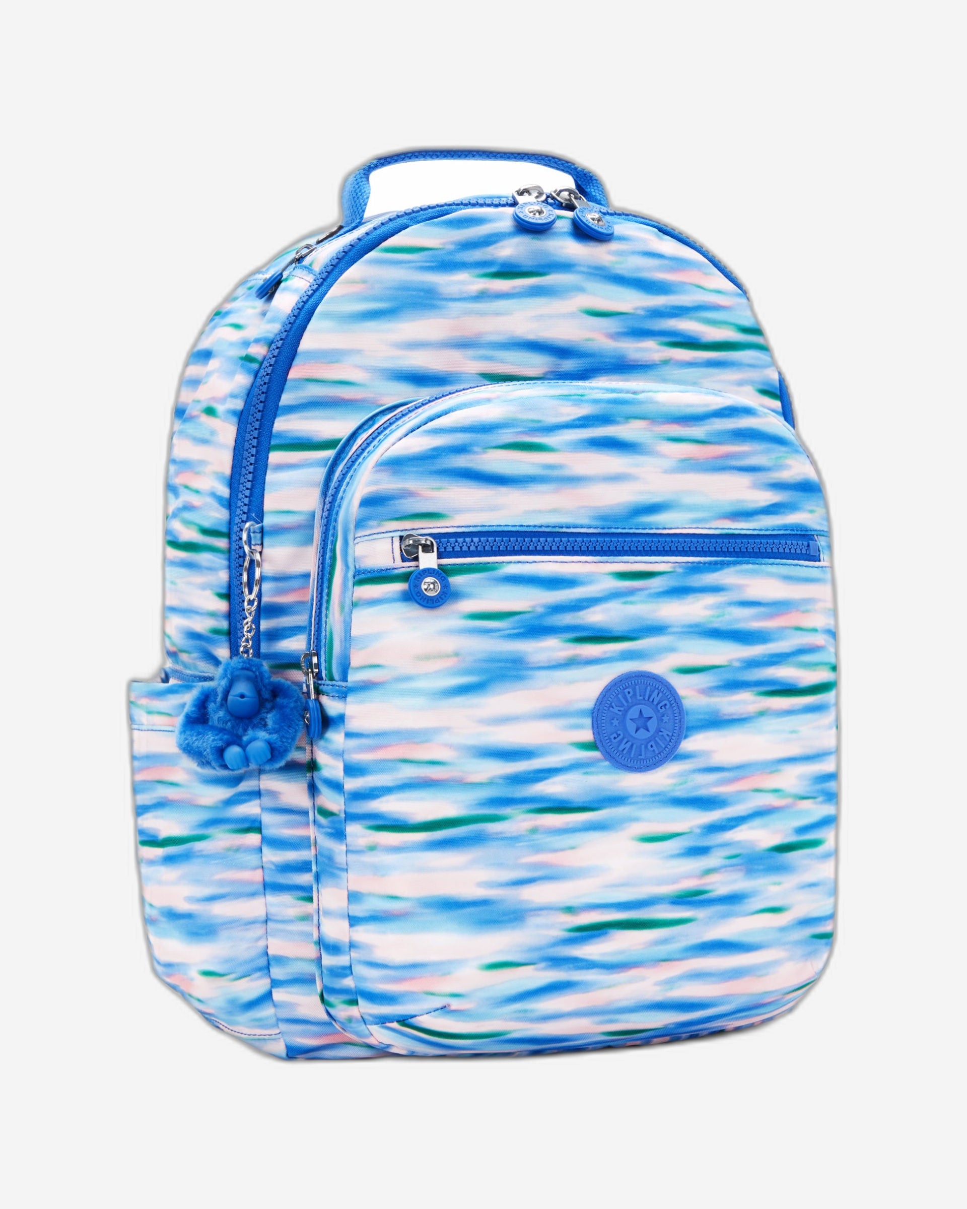 حقيبة ظهر كيبلينج سيول زرقاء مخففة كبيرة C2I6269-TX9