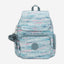 حقيبة ظهر Kipling City Zip S صغيرة بنقشة أوراق النخيل I6345-3QN
