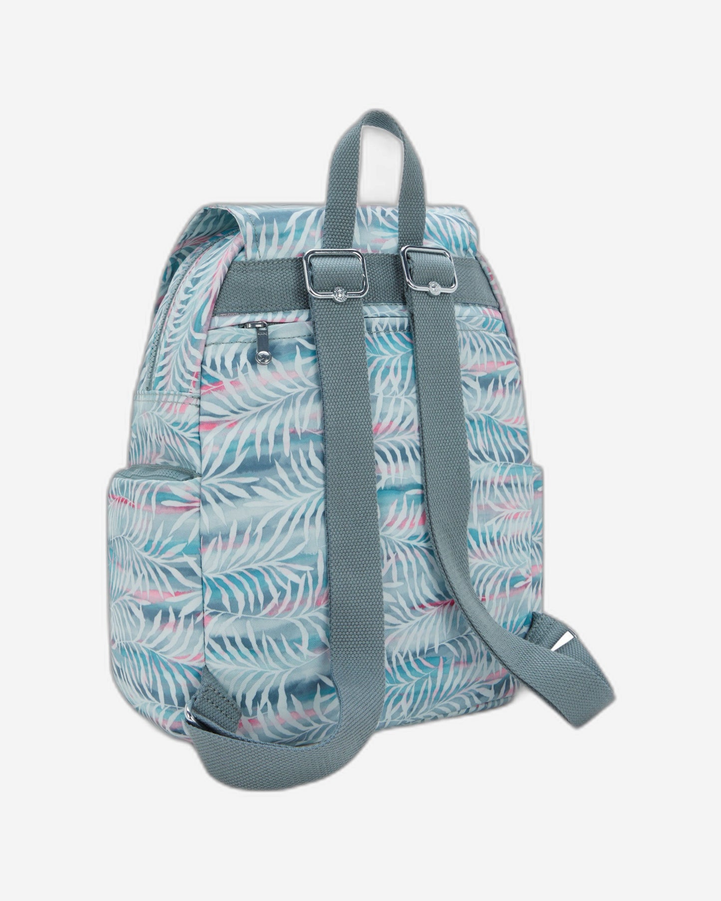 حقيبة ظهر Kipling City Zip S صغيرة بنقشة أوراق النخيل I6345-3QN
