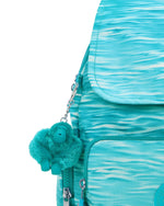 حقيبة ظهر صغيرة من كيبلينج سيتي زيب إس أكوا بول C2I6345-5MF