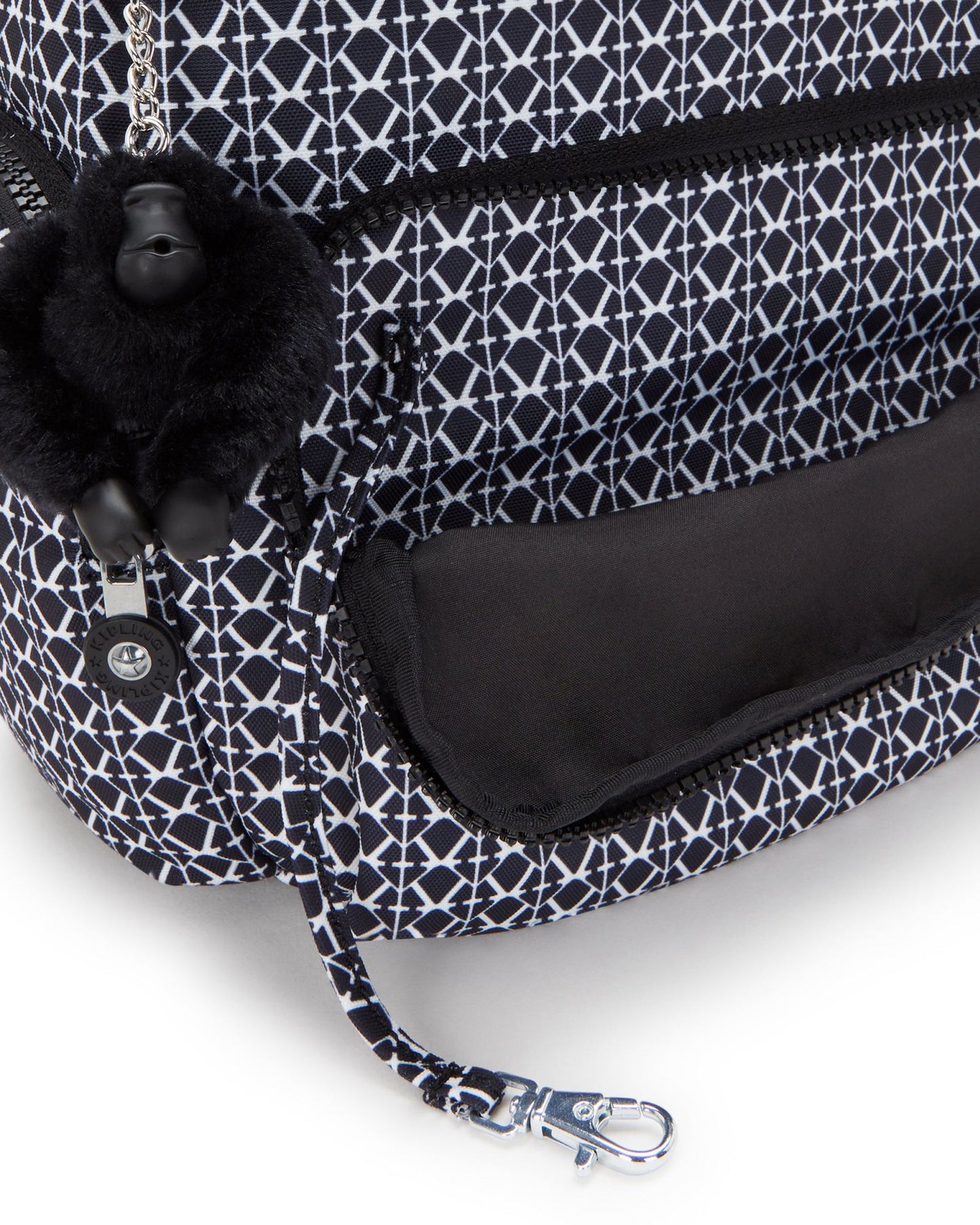 حقيبة ظهر صغيرة بطبعة مميزة من كيبلينج سيتي زيب إس C2I6345-DD2