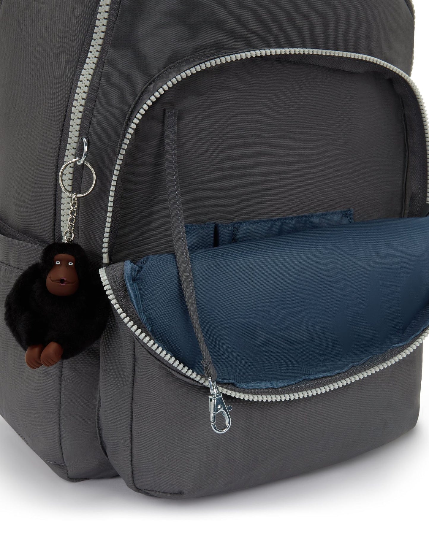 حقيبة ظهر Kipling Seoul College Extra Back to Grey كبيرة مع حجرة للكمبيوتر المحمول I6350-1DX