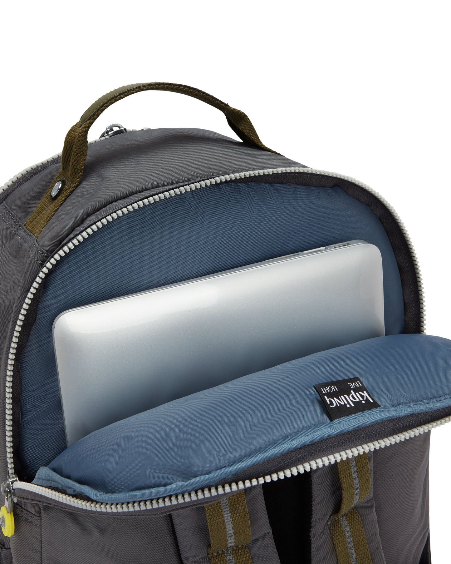 حقيبة ظهر Kipling Seoul College Extra Back to Grey كبيرة مع حجرة للكمبيوتر المحمول I6350-1DX