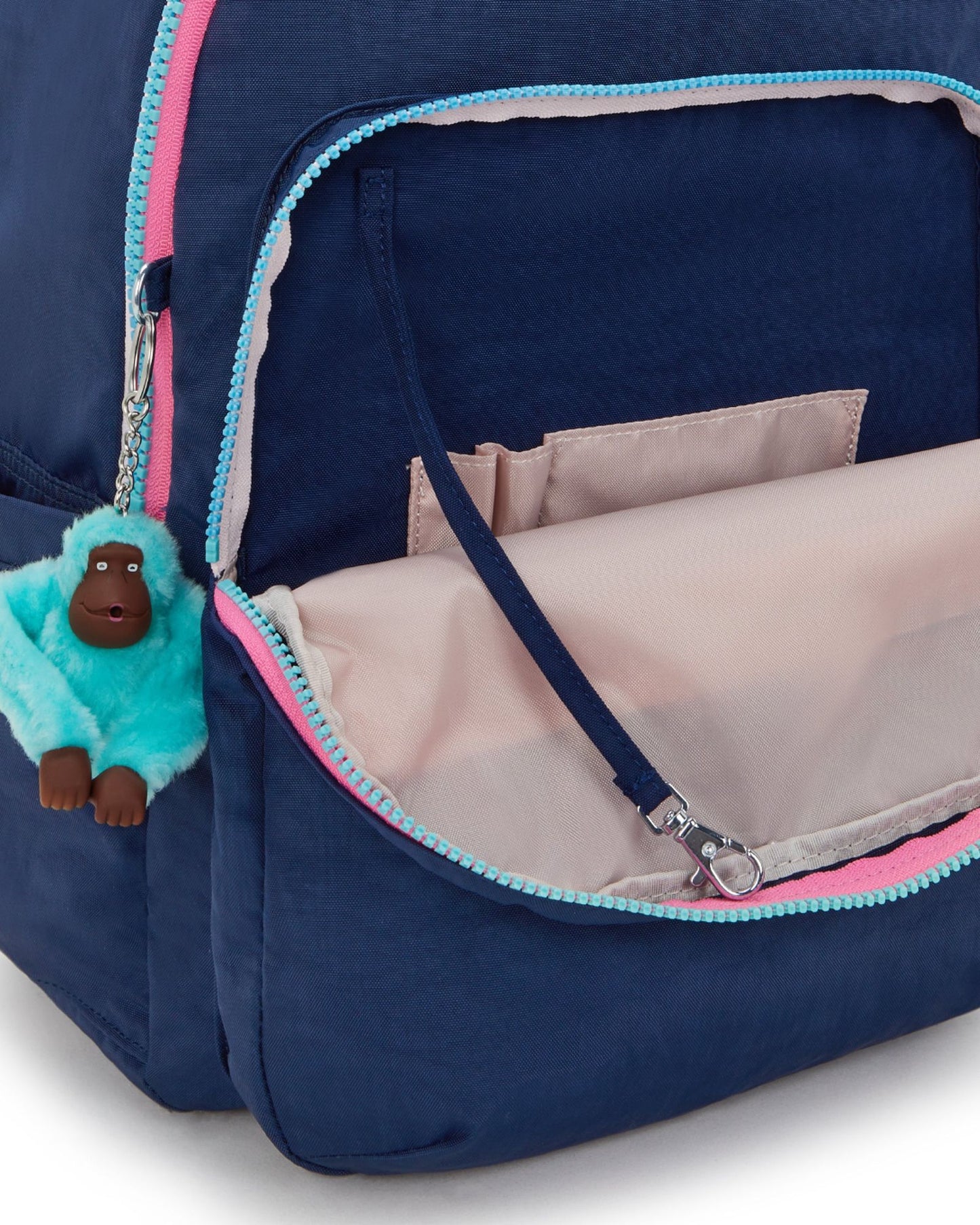 حقيبة ظهر Kipling Seoul College Extra Resort Navy كبيرة مع حجرة للكمبيوتر المحمول I6350-2DG