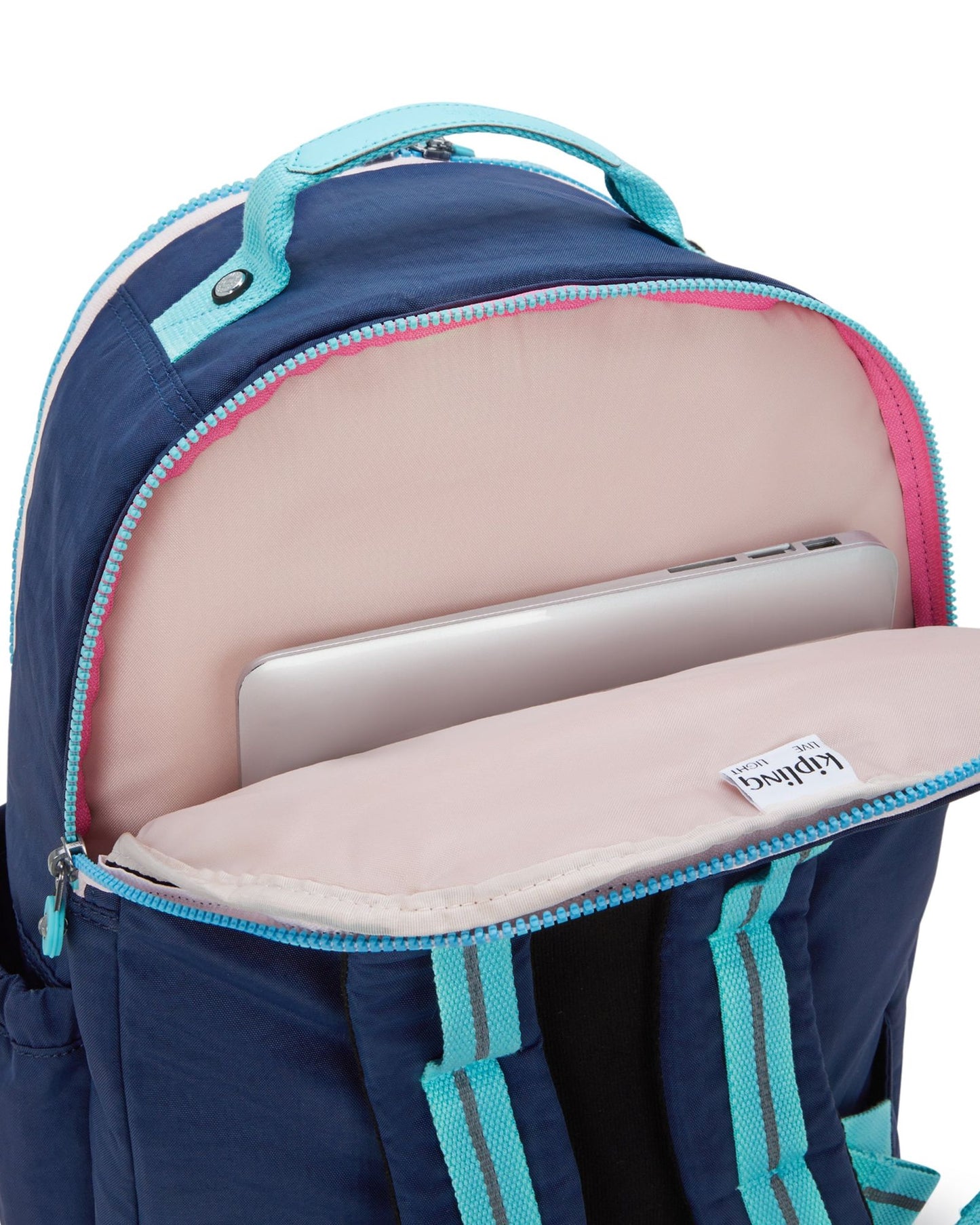 حقيبة ظهر Kipling Seoul College Extra Resort Navy كبيرة مع حجرة للكمبيوتر المحمول I6350-2DG