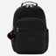 حقيبة ظهر Kipling Seoul College Extra True Black كبيرة مع حجرة للكمبيوتر المحمول I6350-J99