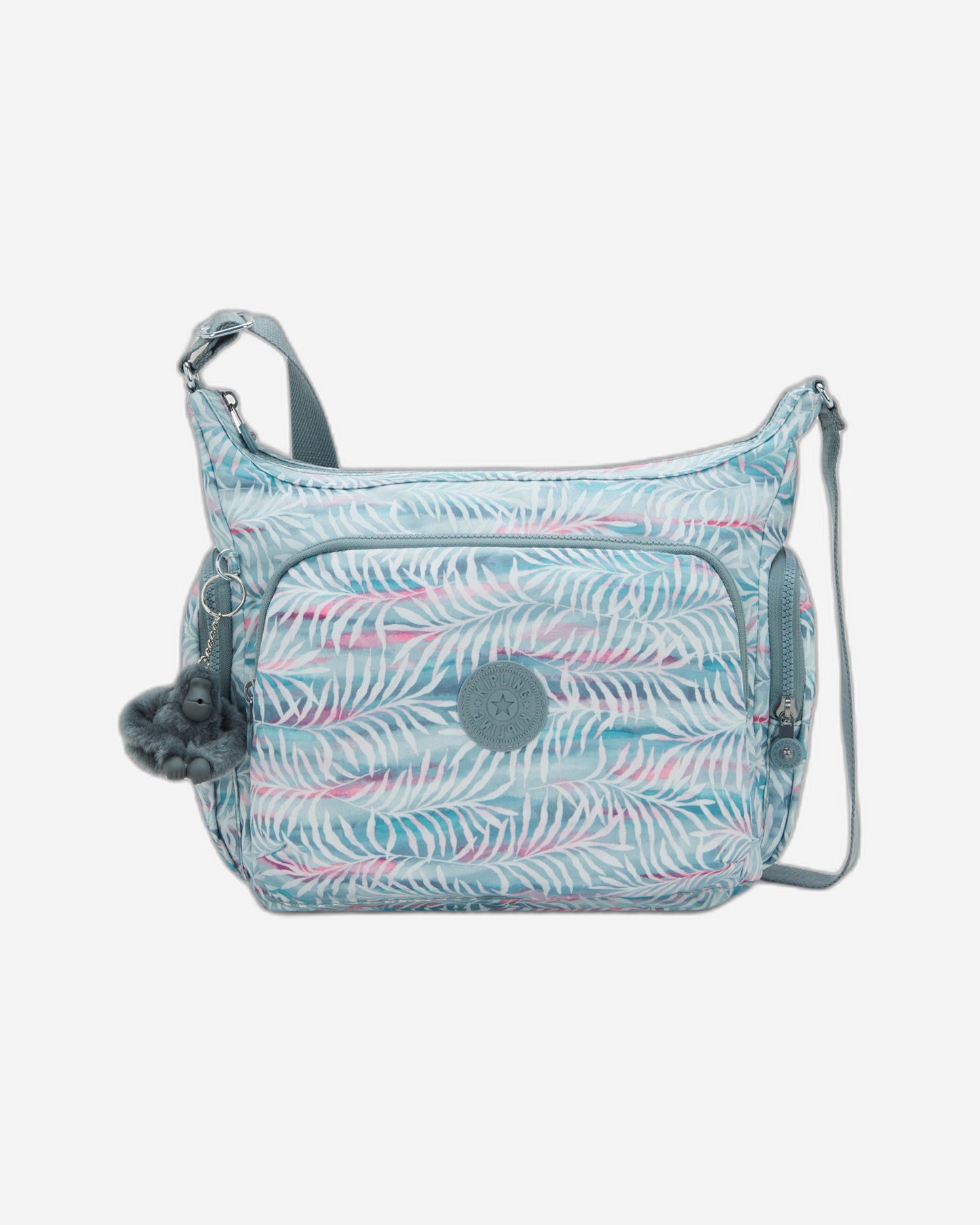 حقيبة كيبلينج غاب بنقشة أوراق النخيل كبيرة الحجم I6525-3QN