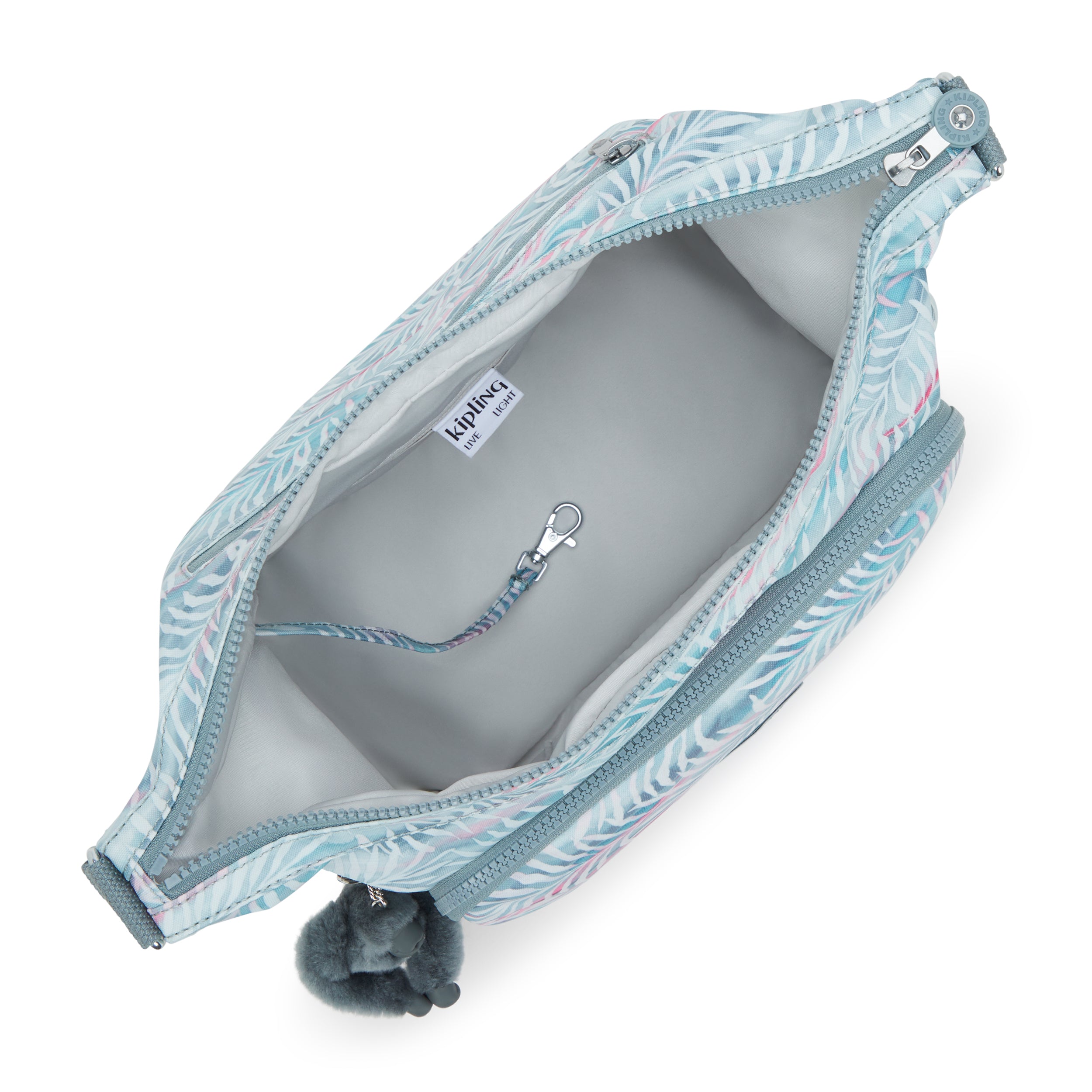 حقيبة كيبلينج غاب بنقشة أوراق النخيل كبيرة الحجم I6525-3QN