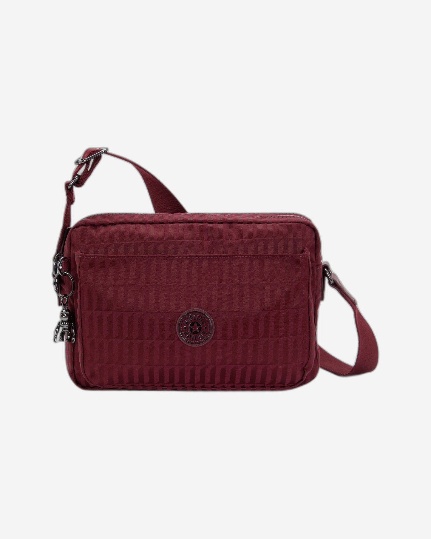 Kipling Abanu M Maroon Tile Jq Medium Crossbody I6575-9HX