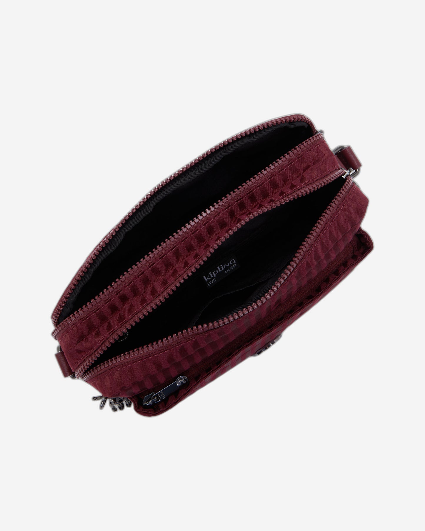 Kipling Abanu M Maroon Tile Jq Medium Crossbody I6575-9HX