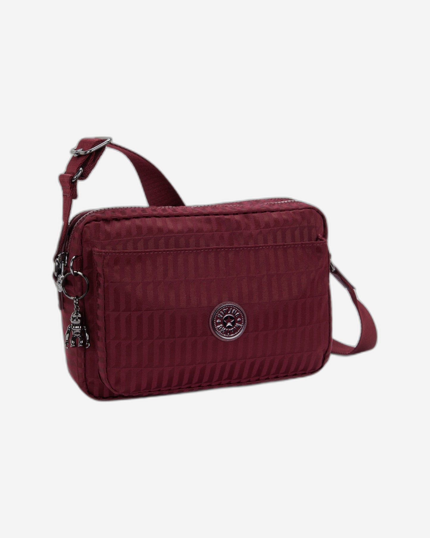 Kipling Abanu M Maroon Tile Jq Medium Crossbody I6575-9HX