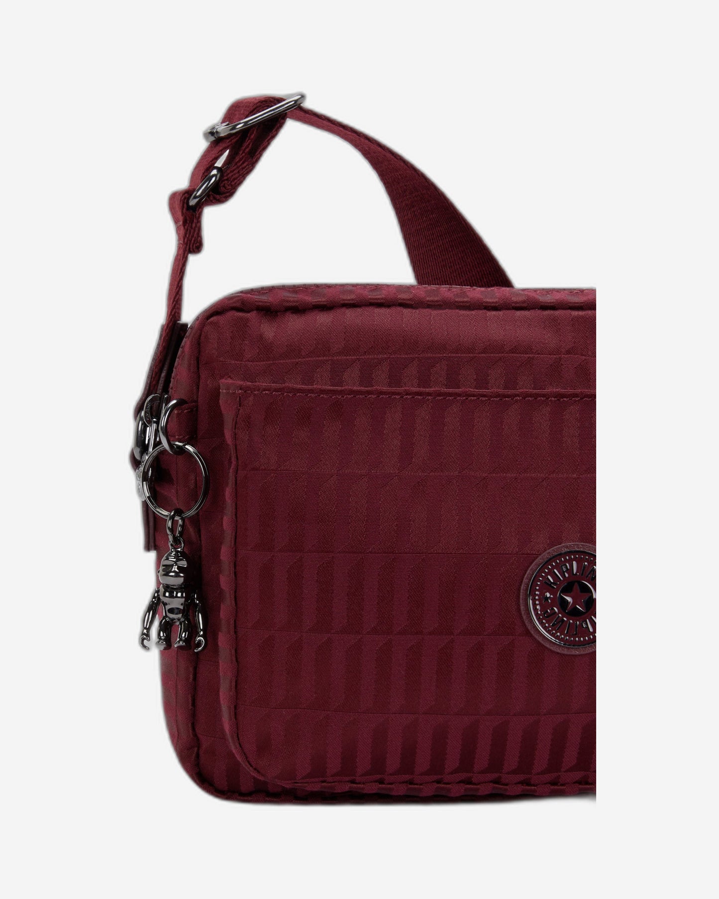 Kipling Abanu M Maroon Tile Jq Medium Crossbody I6575-9HX