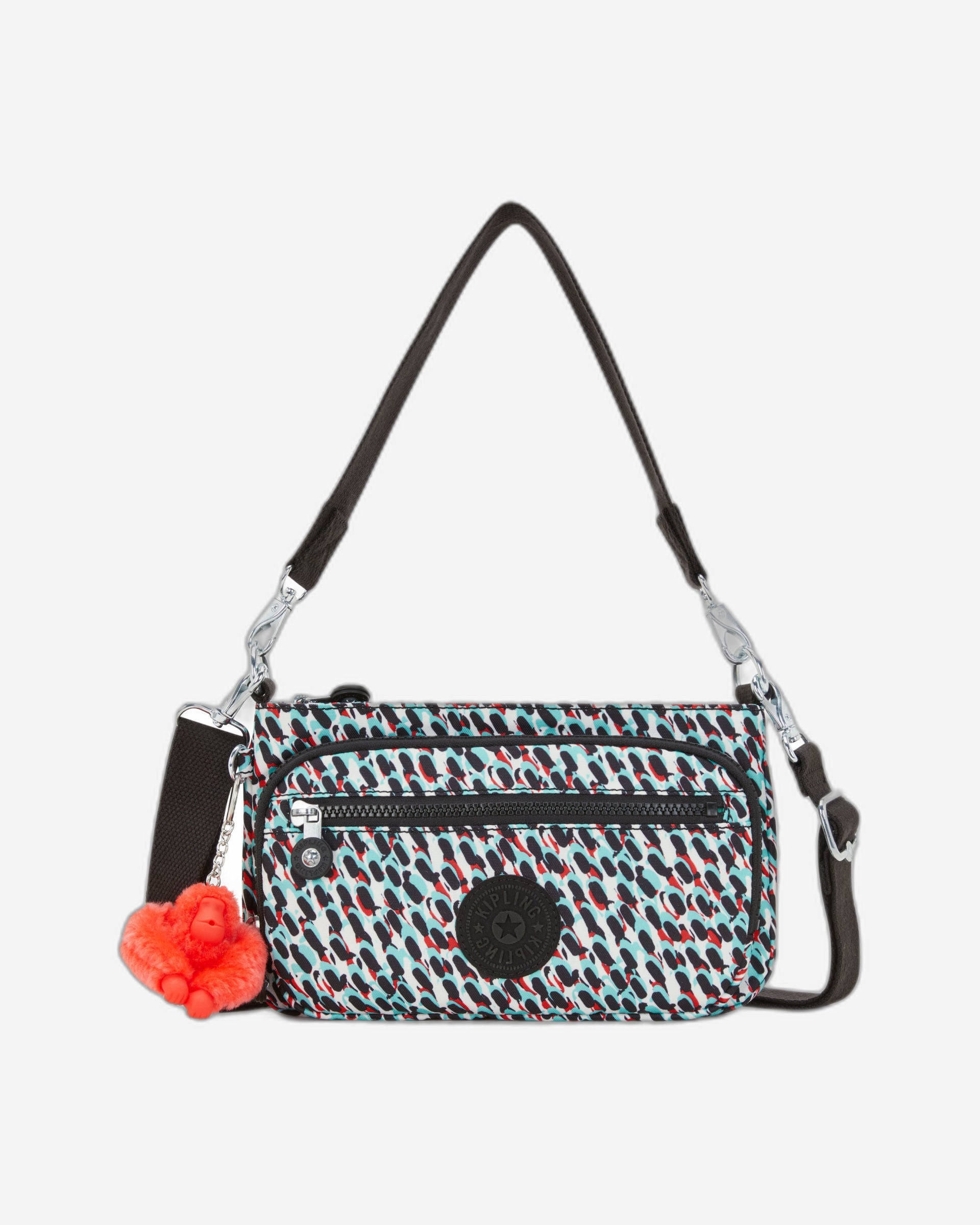 حقيبة كتف صغيرة بطبعة تجريدية من كيبلينج ميلوس أب C2I6603-GN6