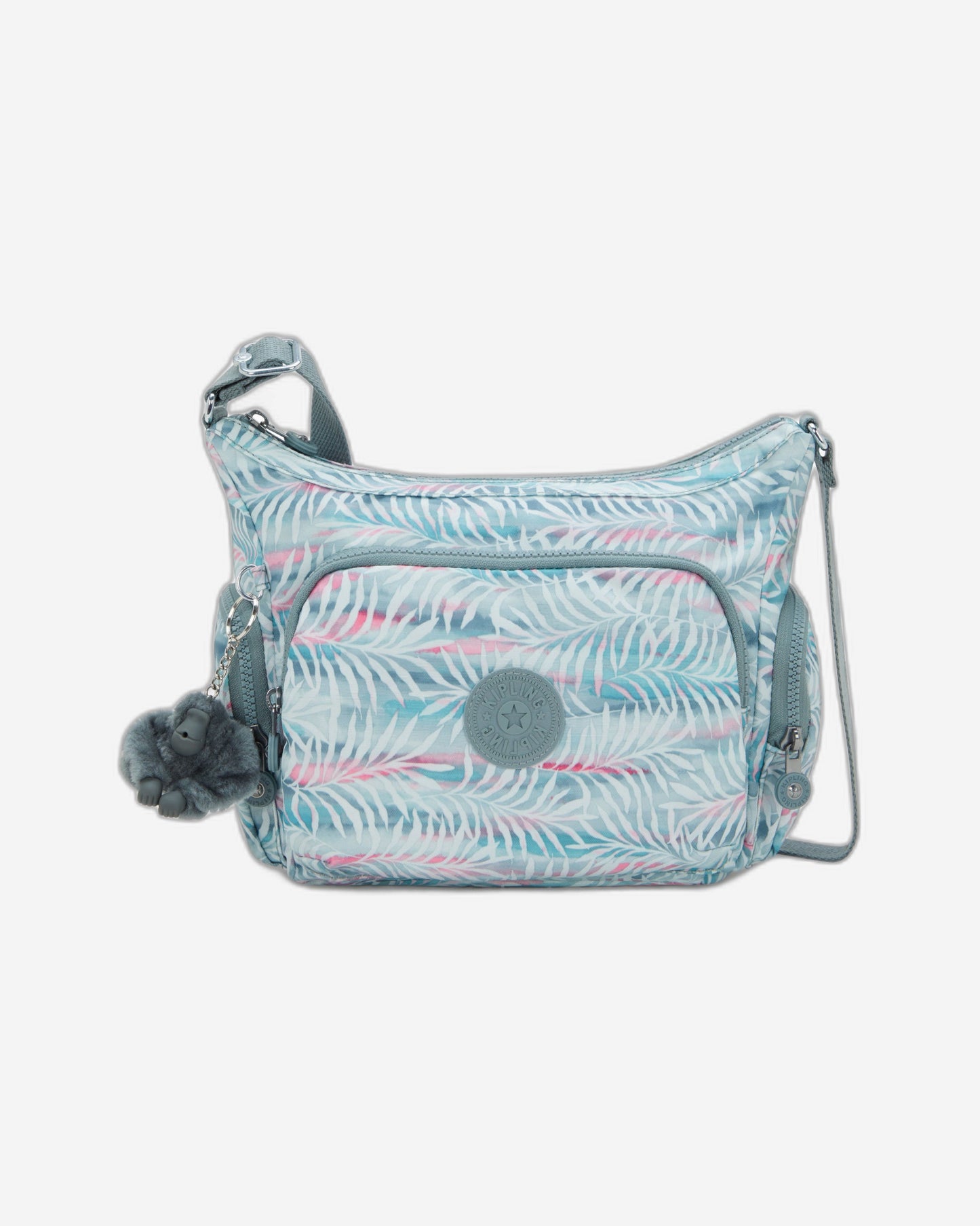 حقيبة كيبلينج جاب إس متوسطة الحجم بتصميم أوراق النخيل I6607-3QN