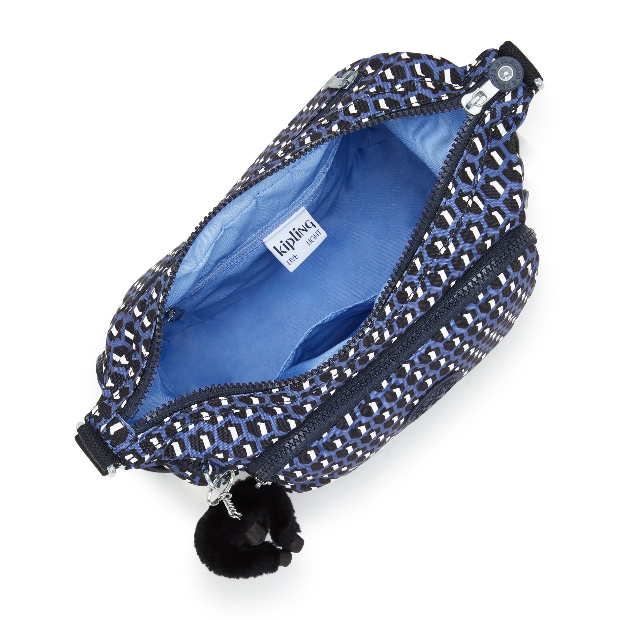 حقيبة كتف متوسطة الحجم من كيبلينج غاب إس 3 دي كيه زرقاء I6607-4JS