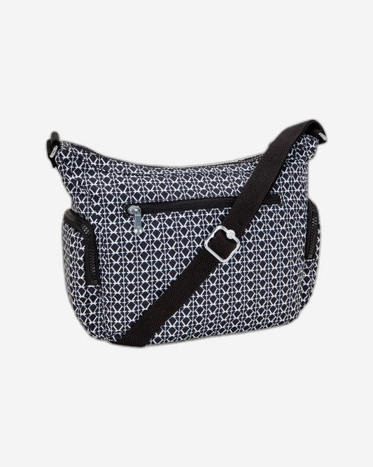 حقيبة كتف متوسطة الحجم بطبعة مميزة من كيبلينج غاب إس C2I6607-DD2