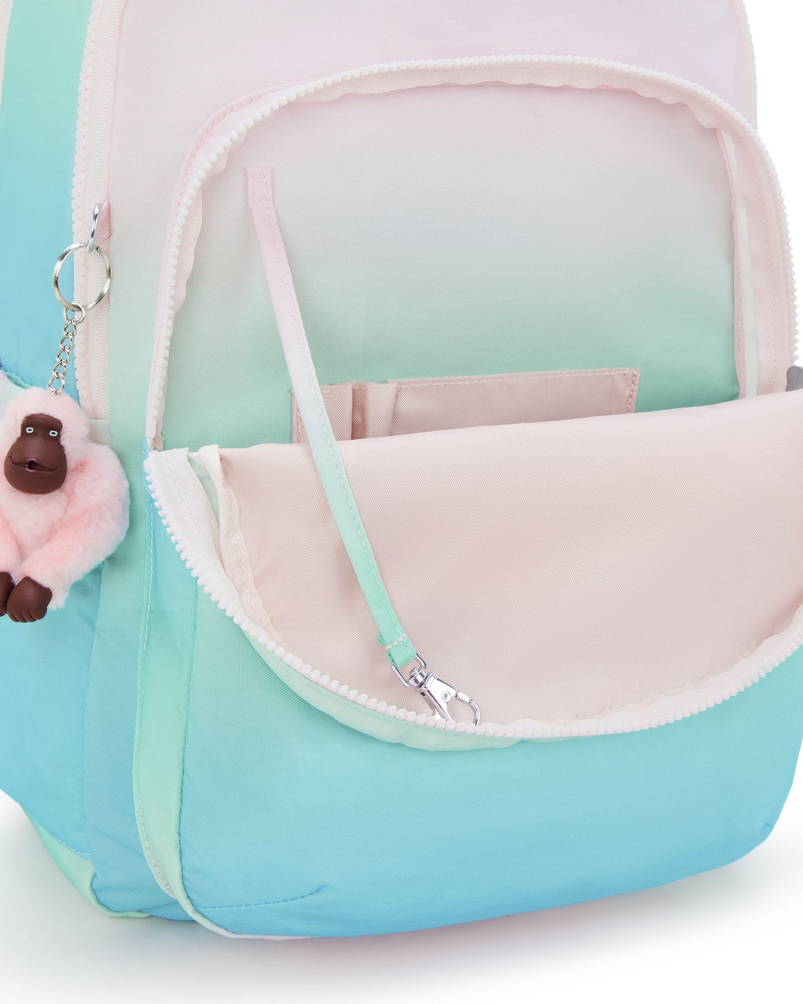 حقيبة ظهر Kipling Seoul Lap Gradient Sea Large مع حجرة للكمبيوتر المحمول I6658-63U