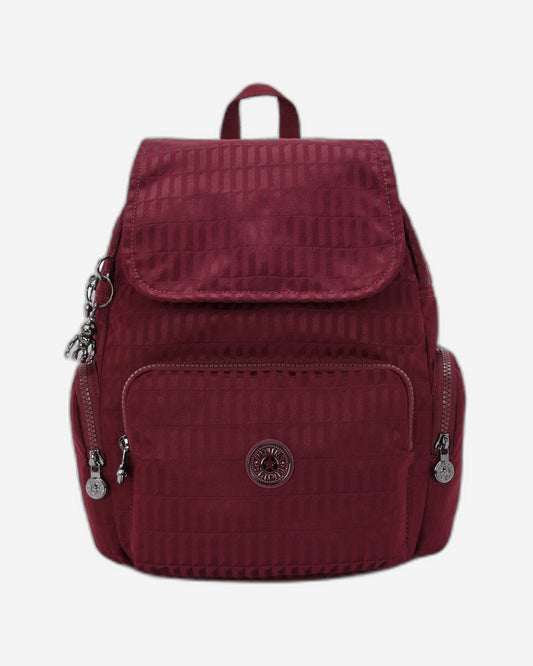 حقيبة ظهر Kipling City Zip S Maroon Tile Jq صغيرة I6749-9HX
