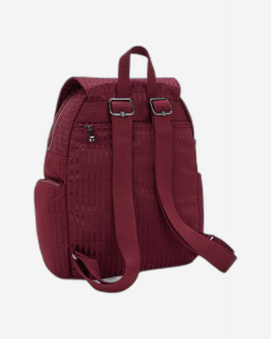 حقيبة ظهر Kipling City Zip S Maroon Tile Jq صغيرة I6749-9HX