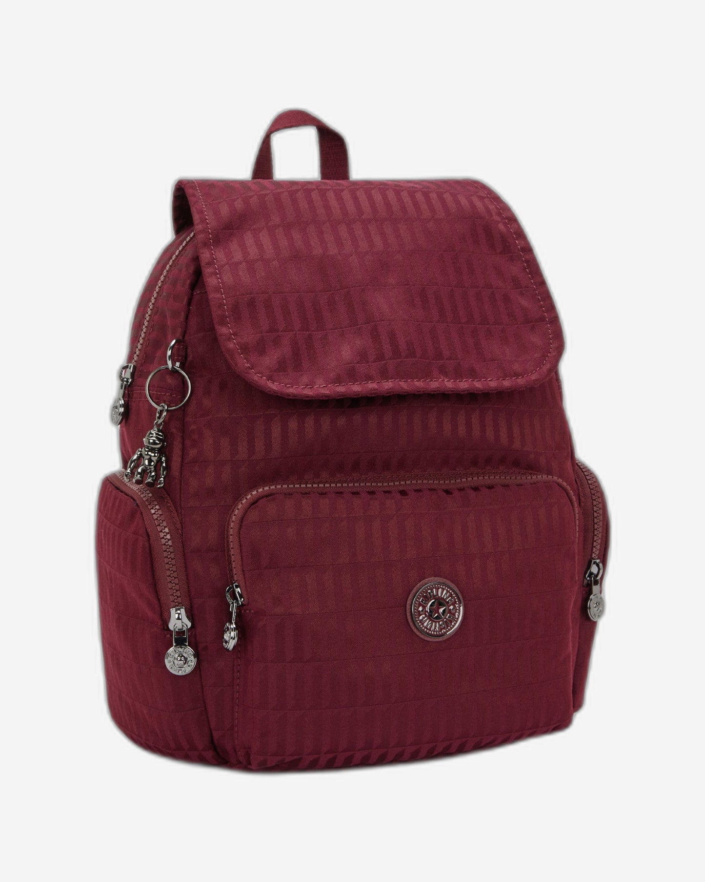 حقيبة ظهر Kipling City Zip S Maroon Tile Jq صغيرة I6749-9HX