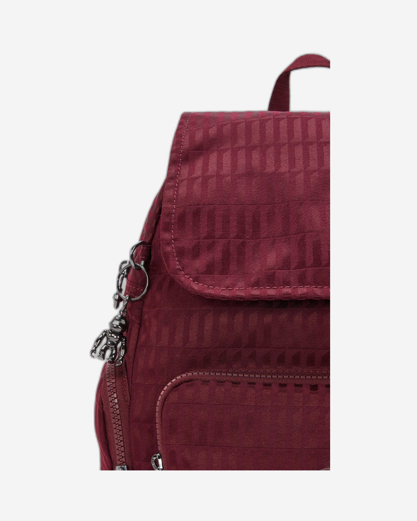 حقيبة ظهر Kipling City Zip S Maroon Tile Jq صغيرة I6749-9HX