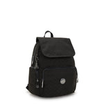 حقيبة ظهر صغيرة Kipling City Zip S Black Sign Jq I6749-Y12