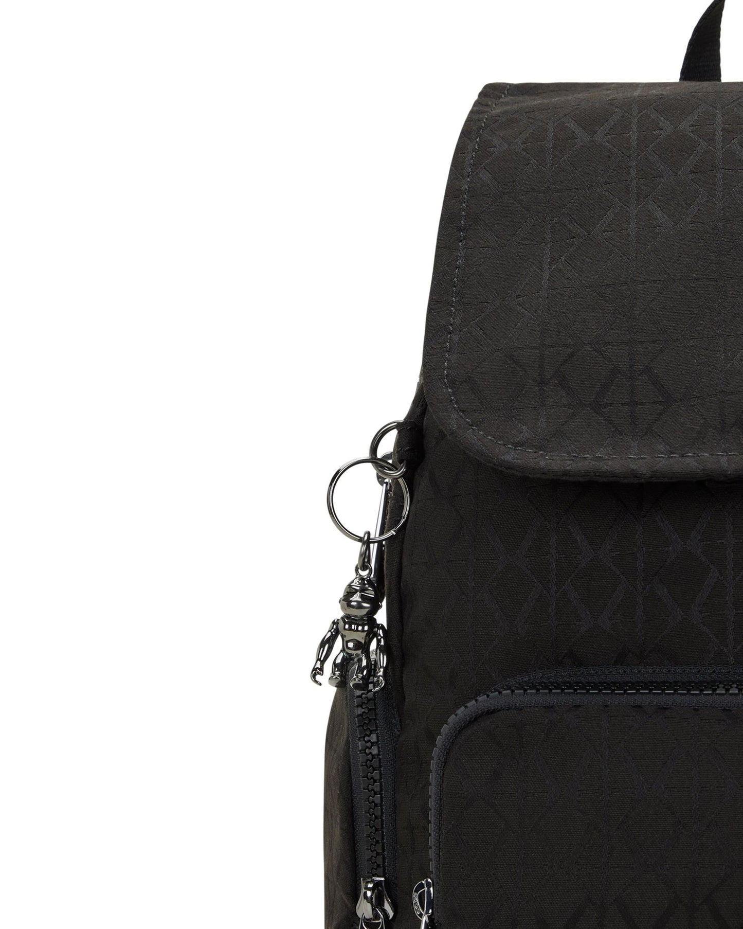 حقيبة ظهر صغيرة Kipling City Zip S Black Sign Jq I6749-Y12
