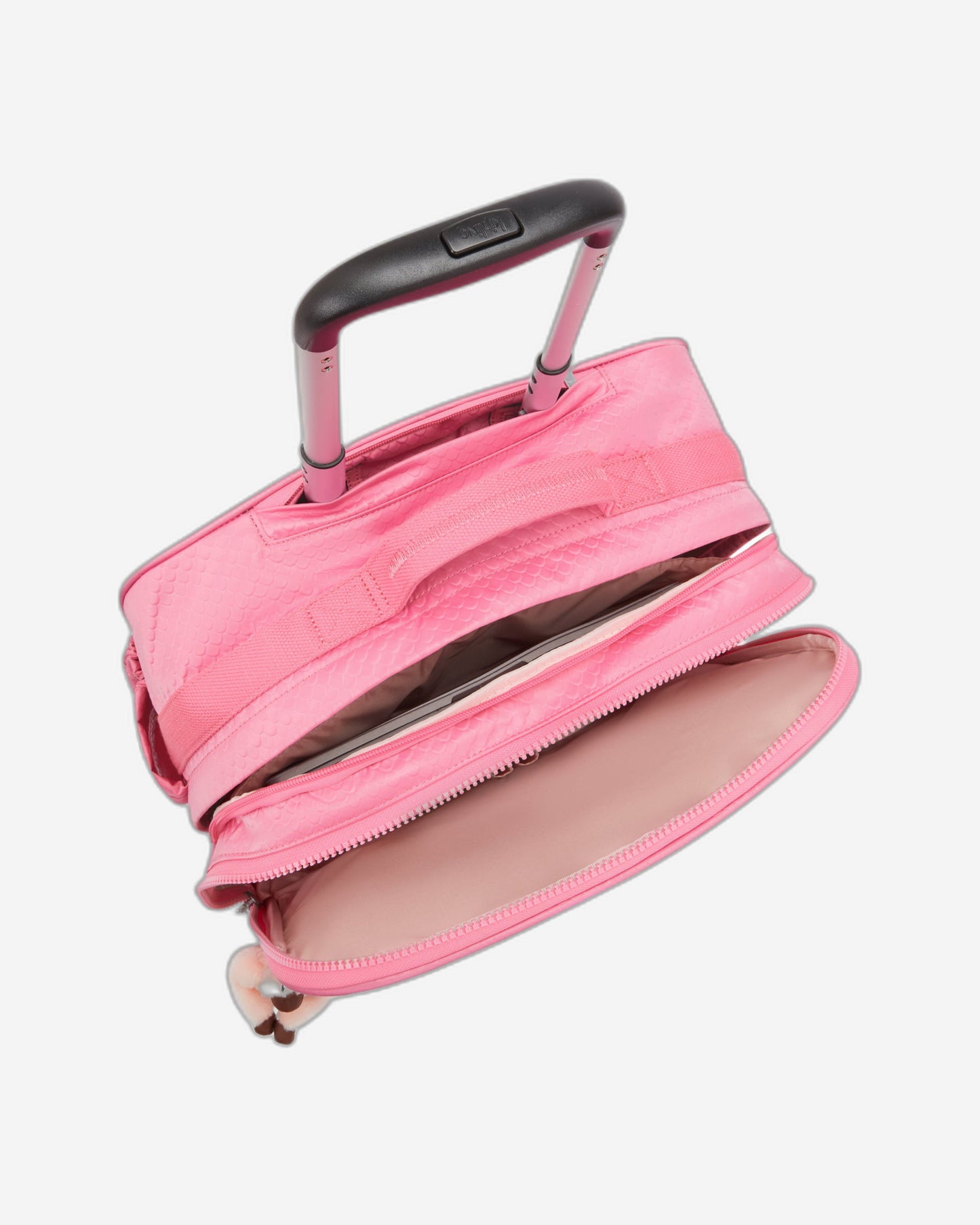 حقيبة كيبلينج نيو ستوريا الوردية ذات العجلات الكبيرة I6827-56J