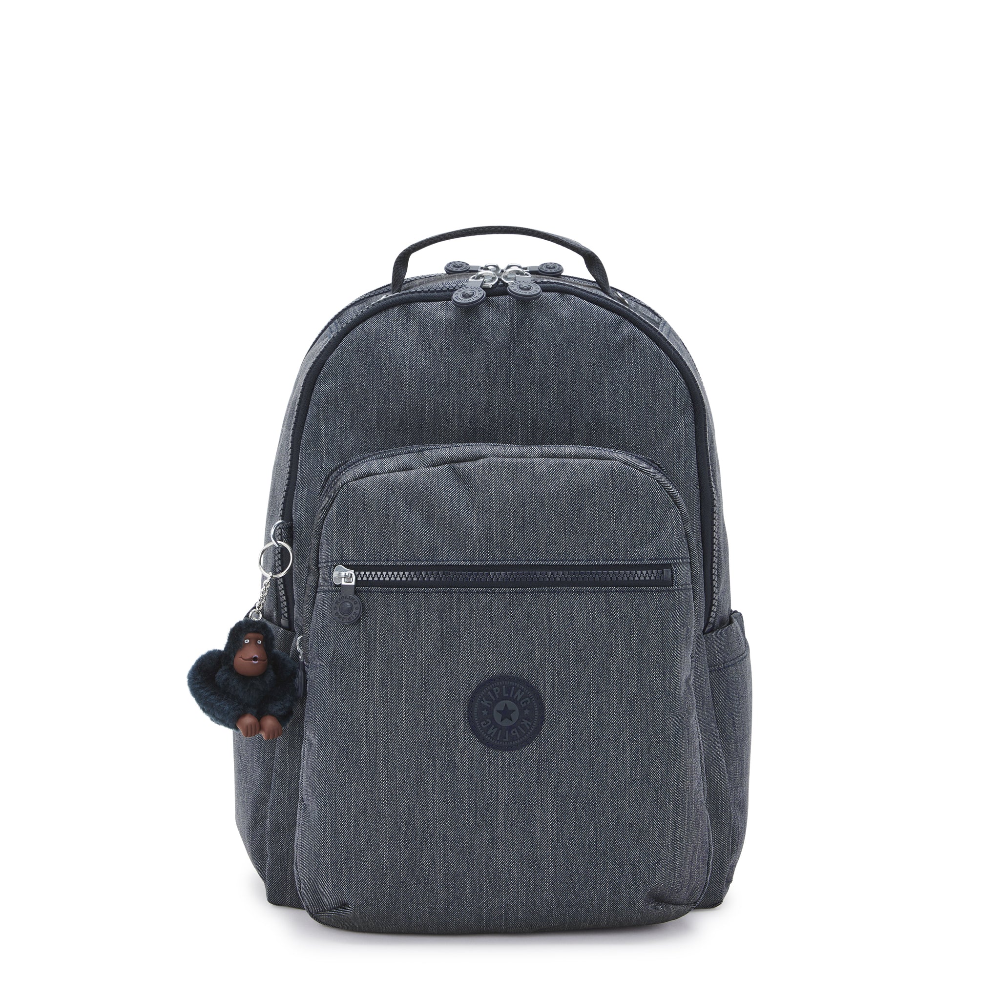Kipling Seoul Lap Marine Navy Large backpack with laptop compartment I6828-58C