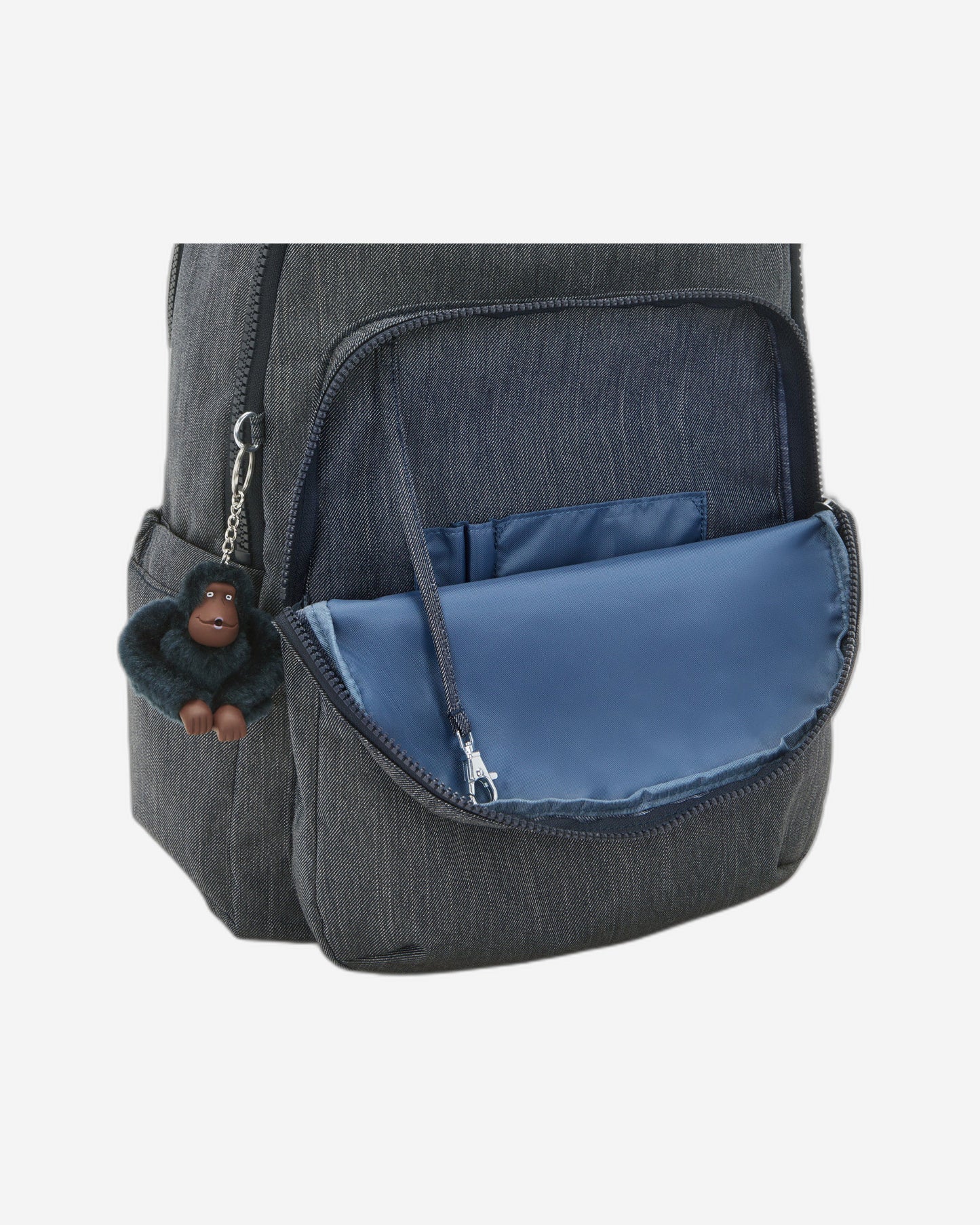 حقيبة ظهر Kipling Seoul Lap Marine Navy كبيرة مع حجرة للكمبيوتر المحمول I6828-58C