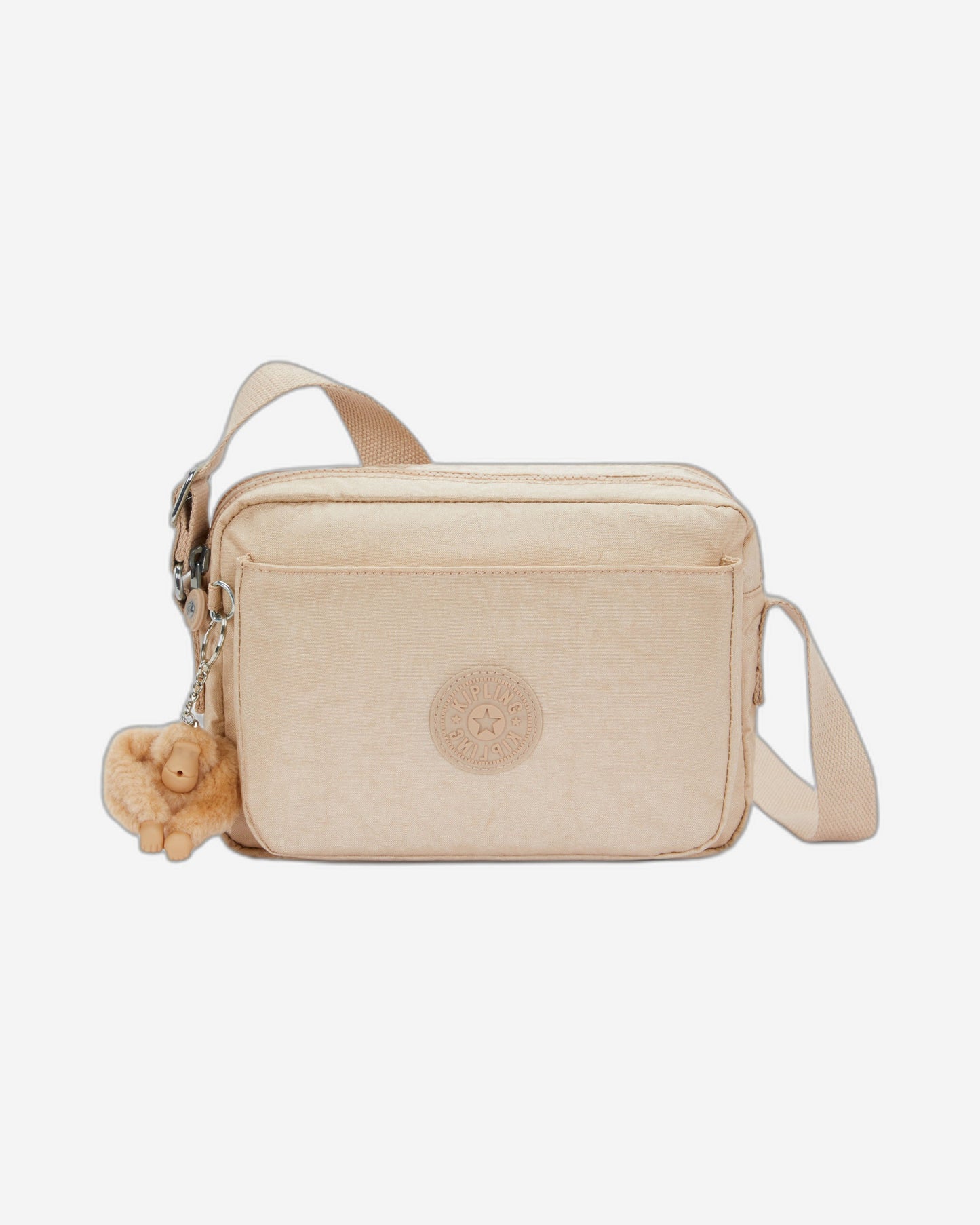 حقيبة Kipling Abanu M متوسطة الحجم باللون البيج اللامع I6831-5DV