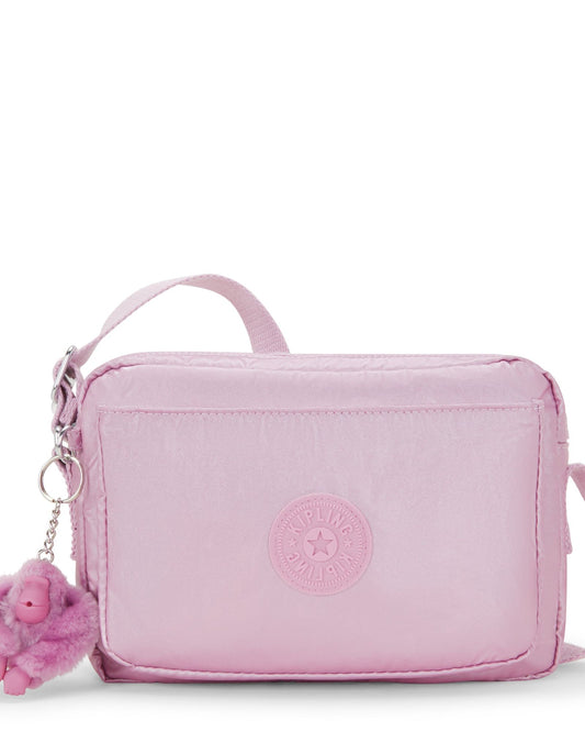 حقيبة كتف متوسطة الحجم من كيبلينج أبانو إم بلون أرجواني معدني C2I6831-F4D