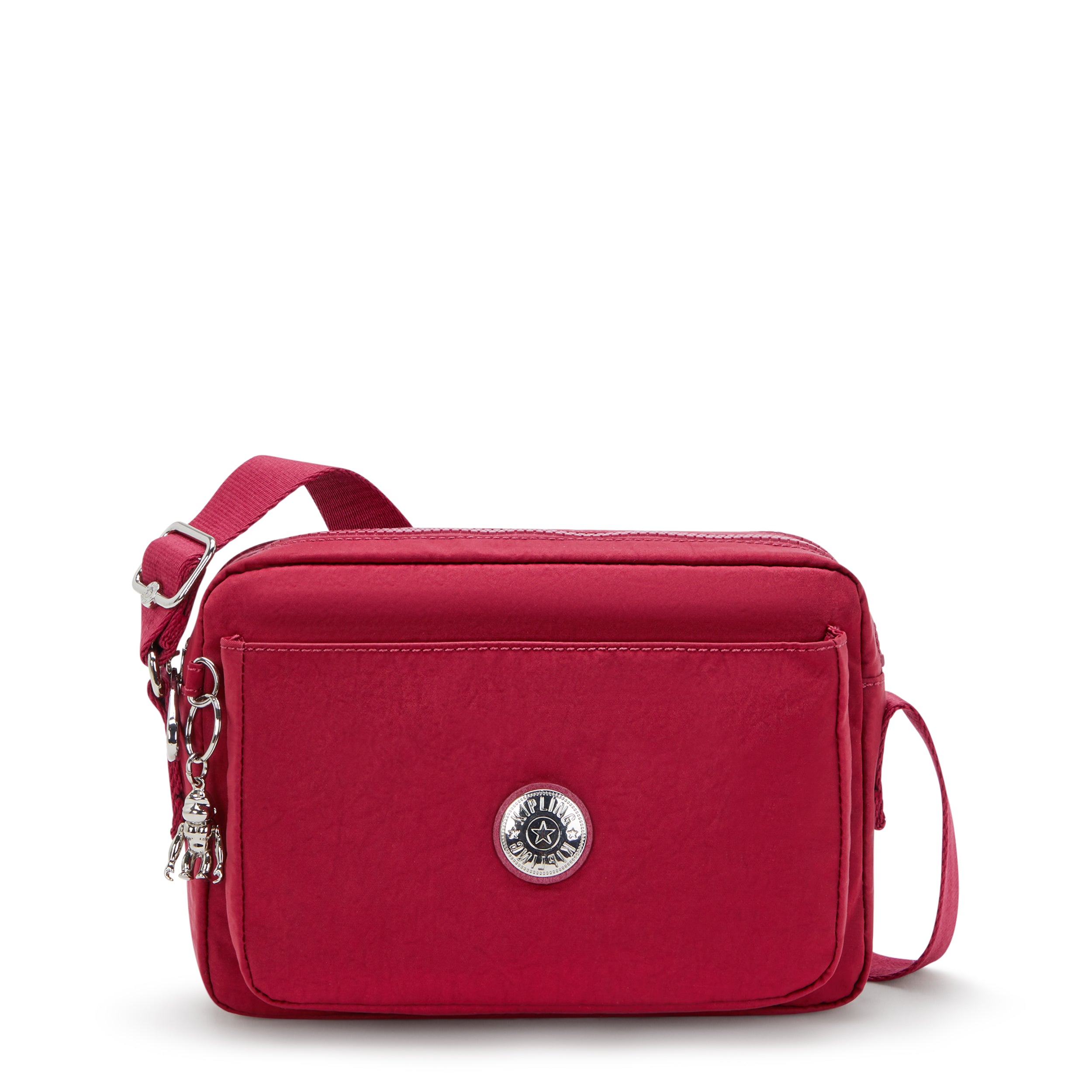 Kipling Abanu M Red Red Wine Medium Crossbody Bag I6847-6SE
