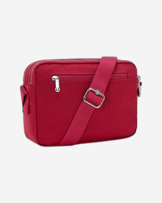 حقيبة كتف متوسطة الحجم من كيبلينج أبانو إم بلون أحمر نبيذي I6847-6SE