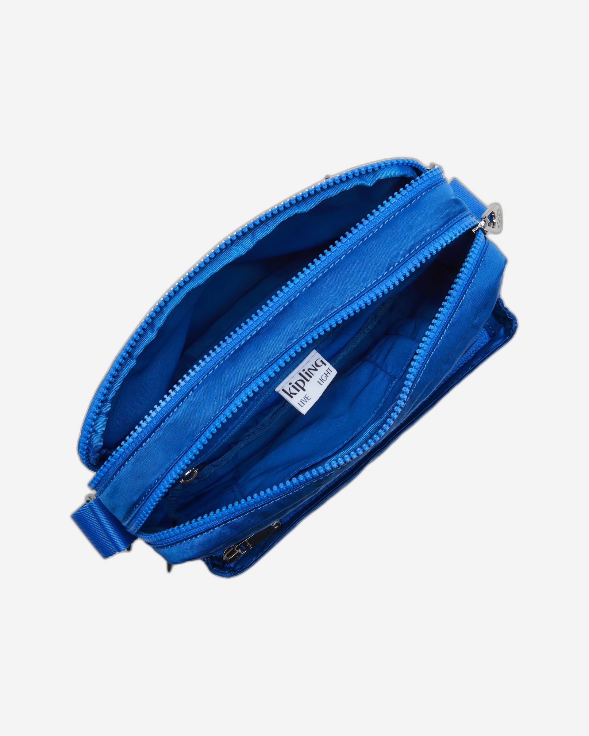حقيبة كتف متوسطة الحجم من كيبلينج أبانو إم بلون أزرق ساتان C2I6847-S9H
