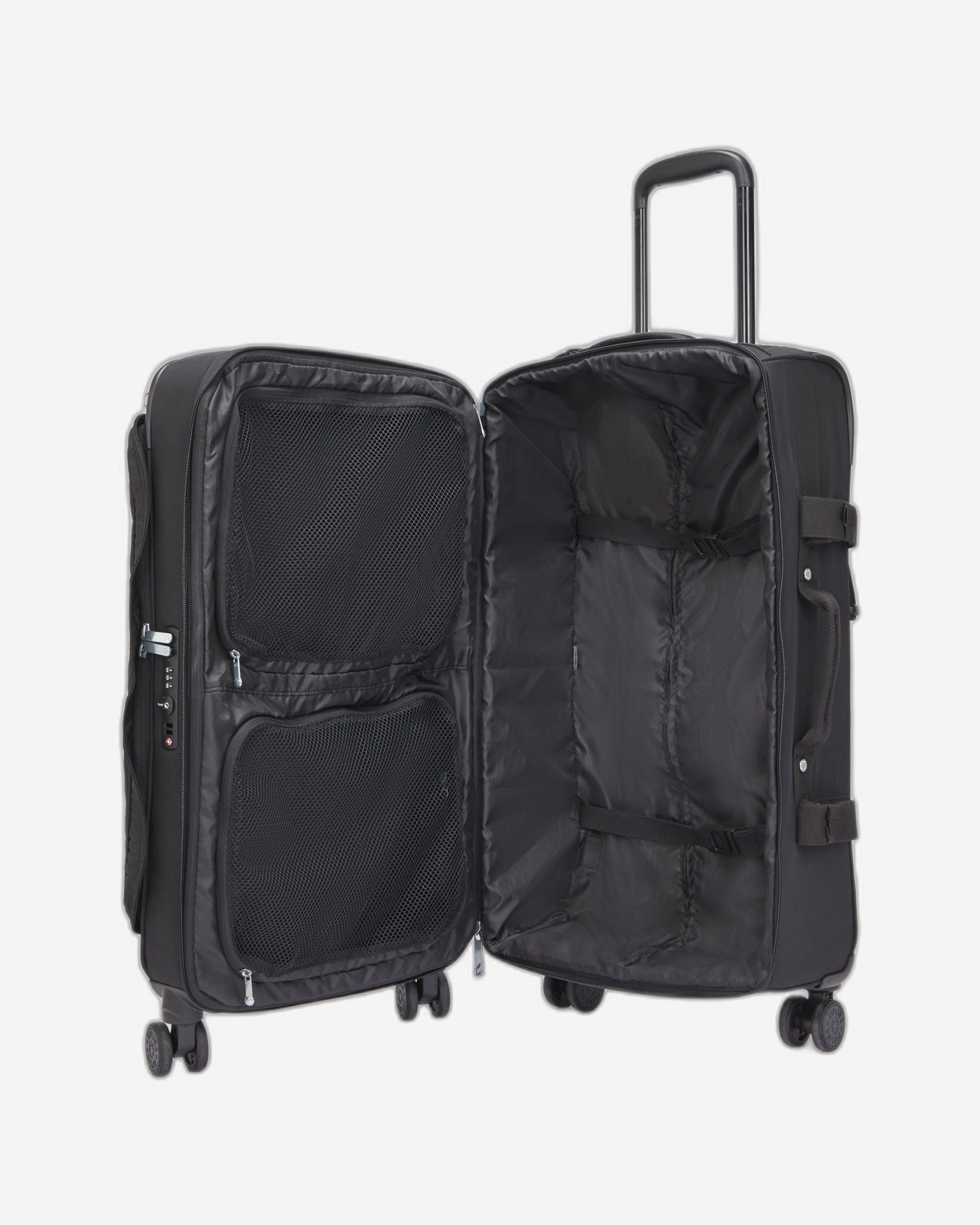 حقيبة سفر كيبلينج سبونتانيوس M سوداء متوسطة الحجم بعجلات C2I6918-P39